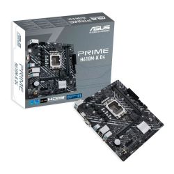 Asus PRIME H610M-K D4, Intel H610, 1700, Micro ATX, 2 DDR4, VGA, HDMI, PCIe4, 1x M.2 Asus PRIME H610M-K D4, Intel H610, 1700, Micro ATX, 2 DDR4, VGA, HDMI, PCIe4, 1x M.2